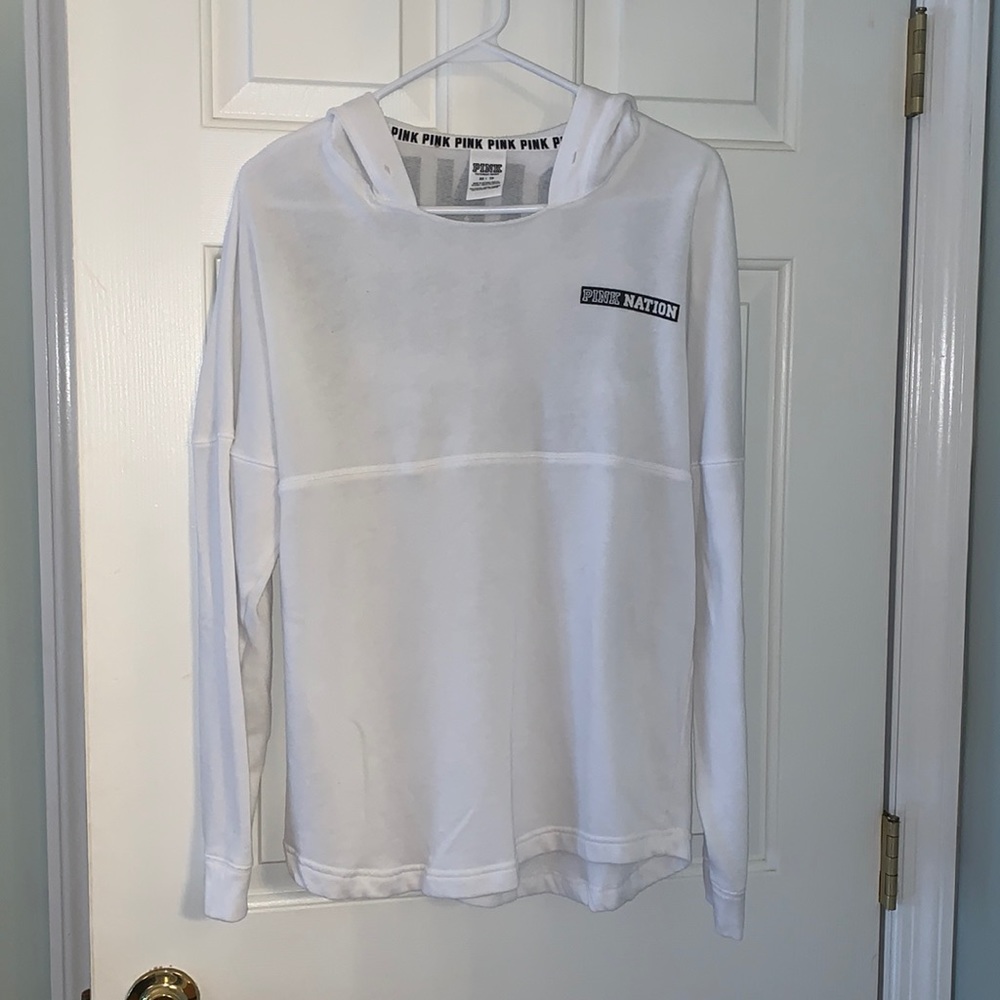 White vs pink nation hoodie